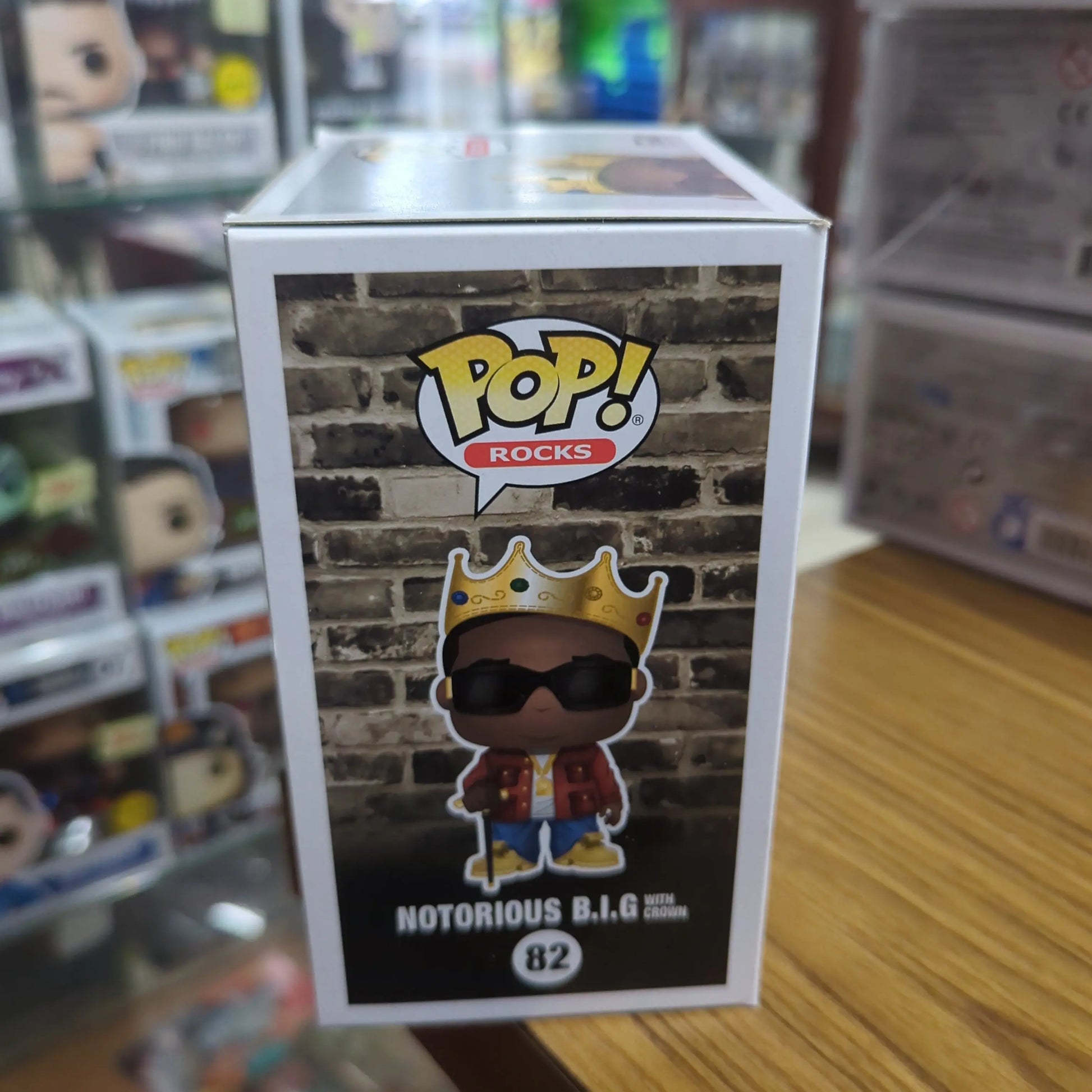 Funko Pop Vinyl #82 The Notorious B.I.G with Crown Rocks Music FRENLY BRICKS - Open 7 Days