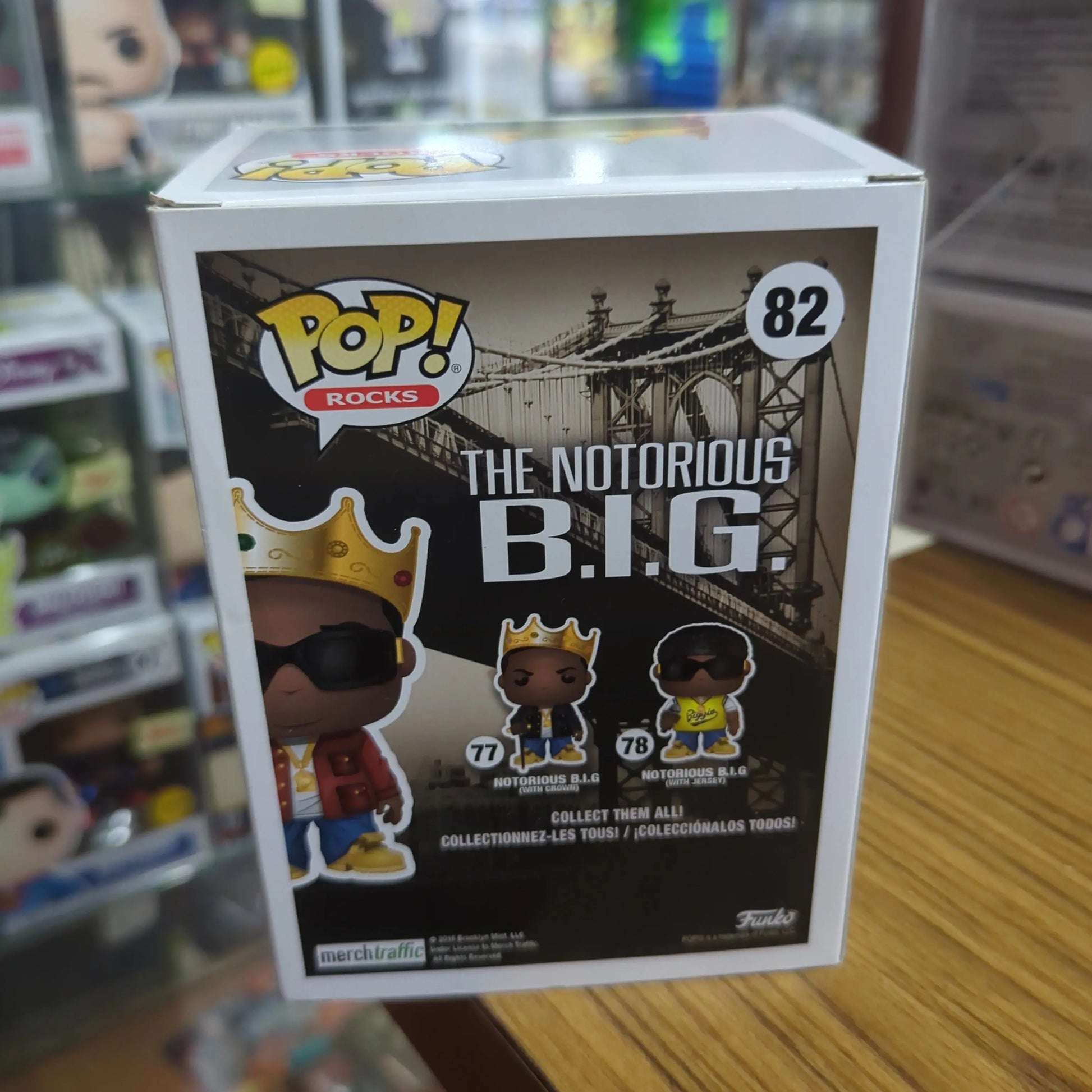 Funko Pop Vinyl #82 The Notorious B.I.G with Crown Rocks Music FRENLY BRICKS - Open 7 Days