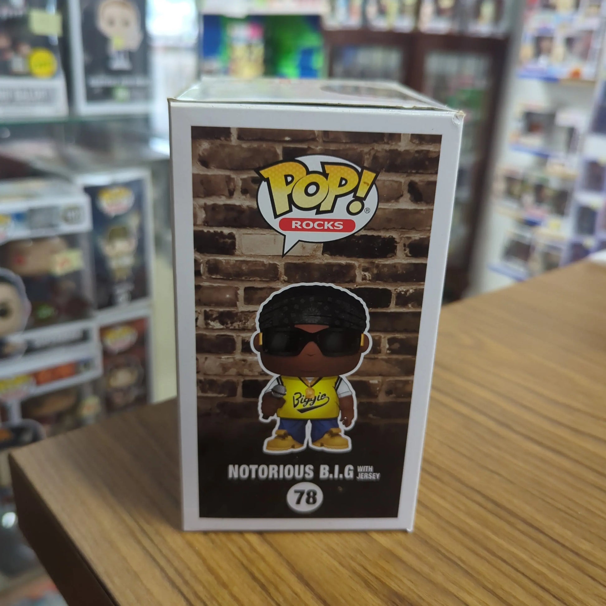 Funko POP Vinyl - Rocks - The Notorious BIG With Jersey - #78 FRENLY BRICKS - Open 7 Days