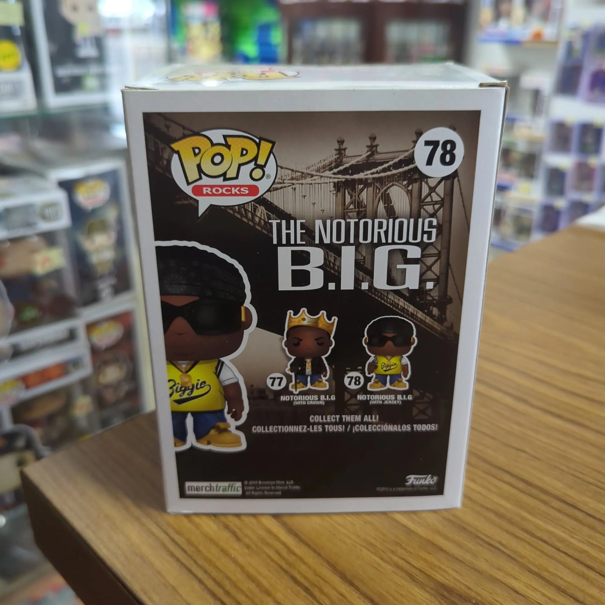 Funko POP Vinyl - Rocks - The Notorious BIG With Jersey - #78 FRENLY BRICKS - Open 7 Days