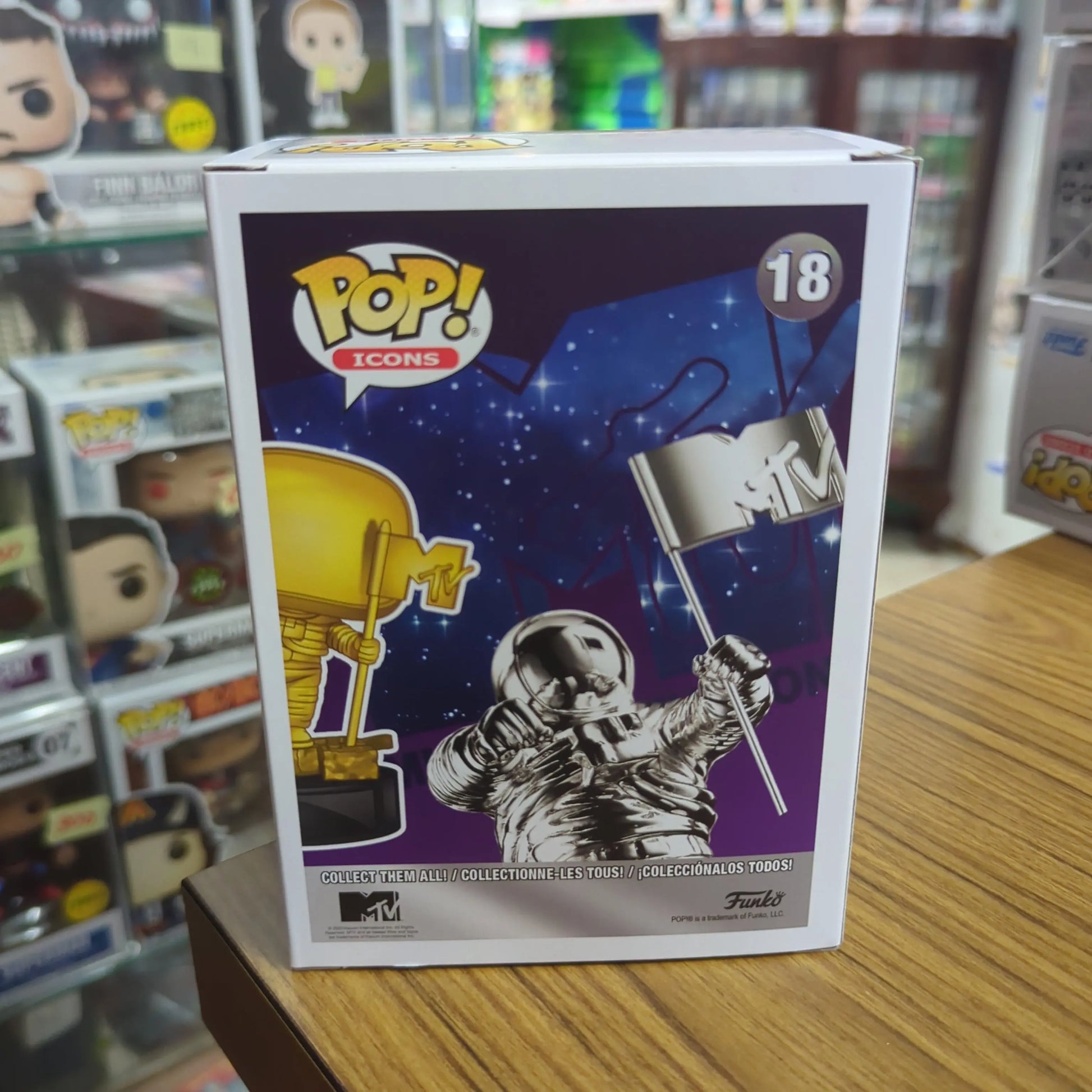 MTV Moon Person Gold #18 Popcultcha Exclusive Funko Pop! Vinyl FRENLY BRICKS - Open 7 Days