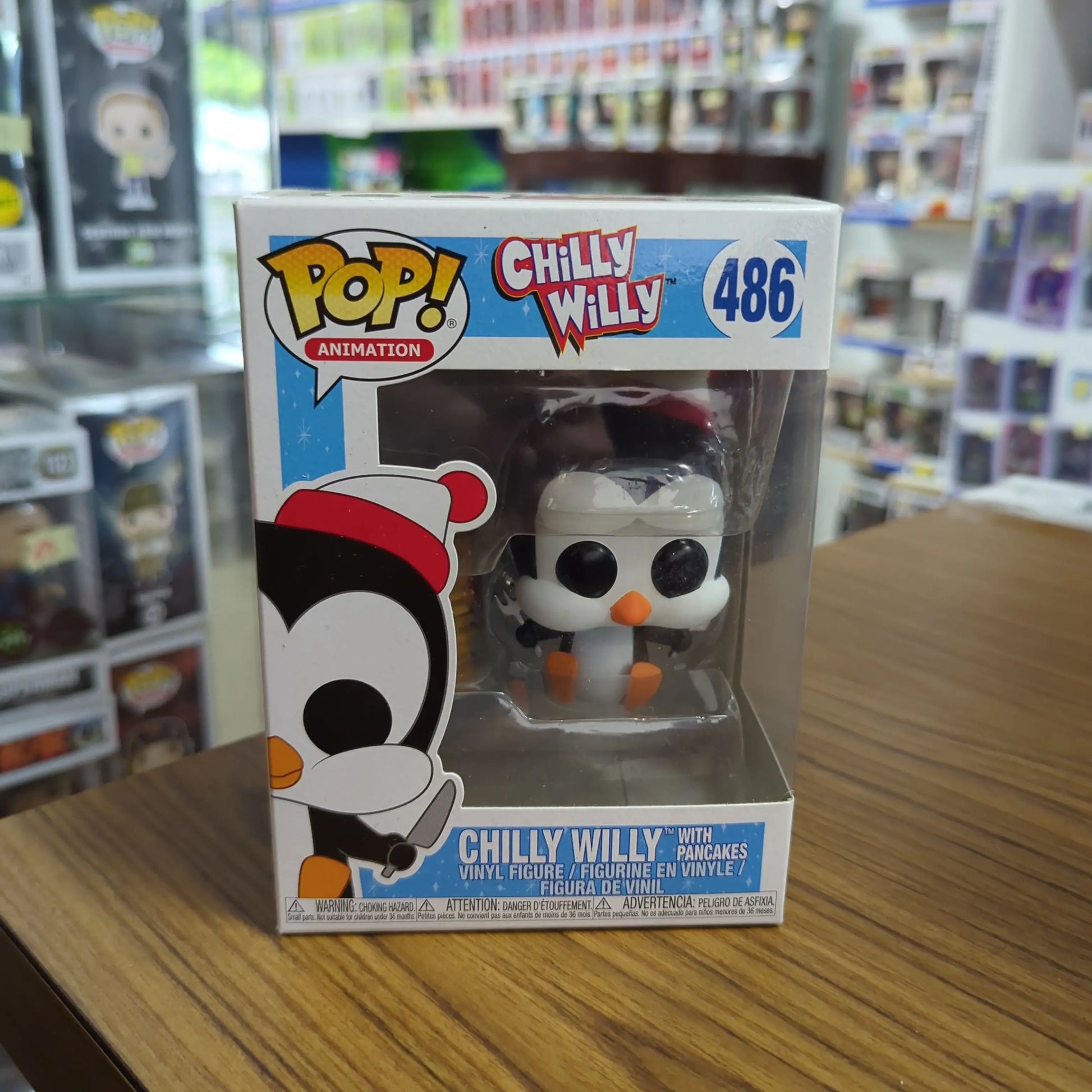 Funko Pop Chilly Willy With Pancakes 486 Animation Penguin Vinyl Figure FRENLY BRICKS - Open 7 Days