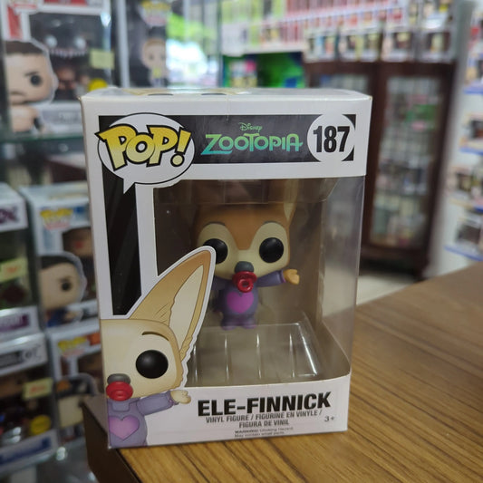 Ele-Finnick Pop 187 - Disney Zootopia Funko Pop! Vinyl 2016 Vaulted FRENLY BRICKS - Open 7 Days