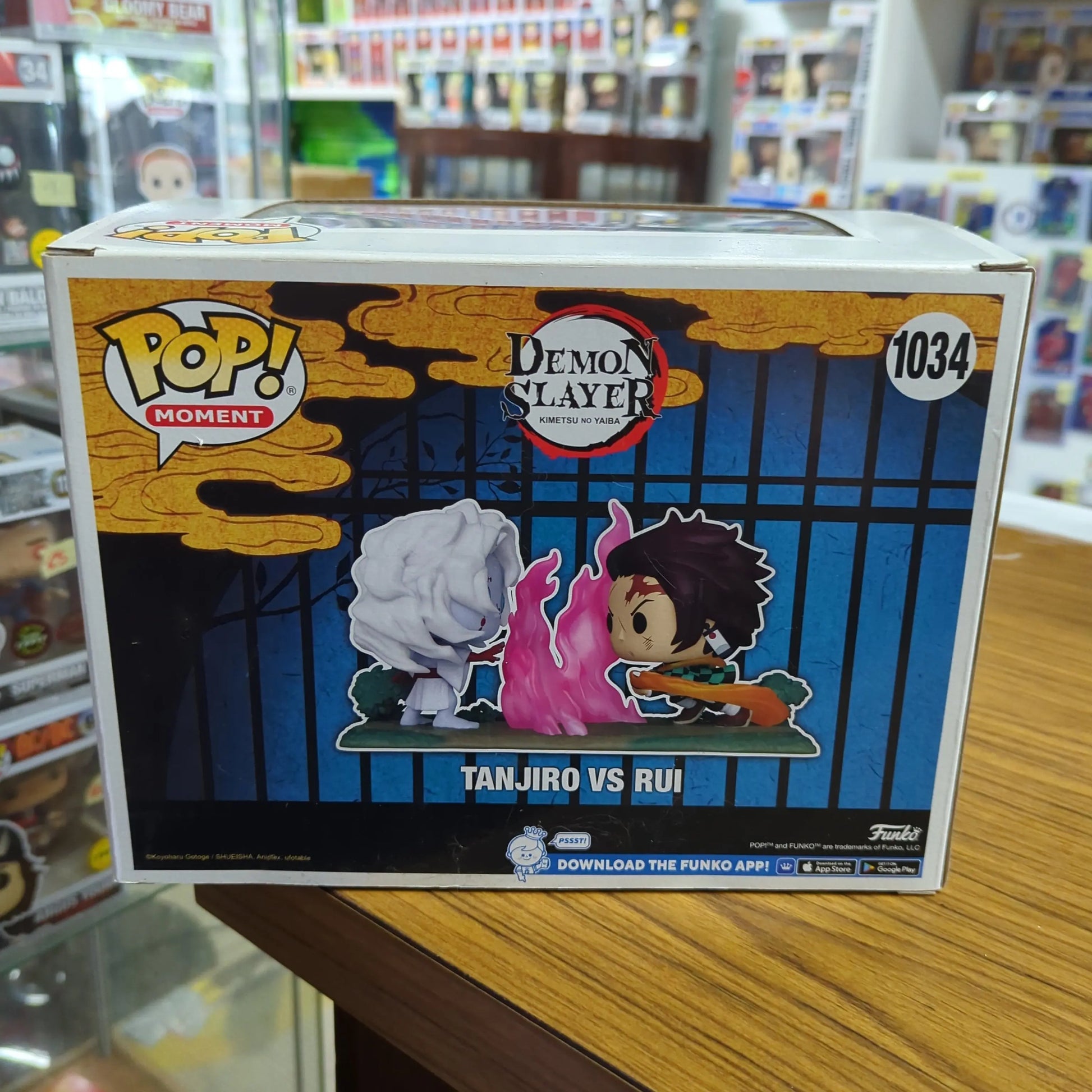 Tanjiro vs Rui 1034 ~ Demon Slayer ~ Funko Pop Vinyl ~ Animation TV Moment FRENLY BRICKS - Open 7 Days