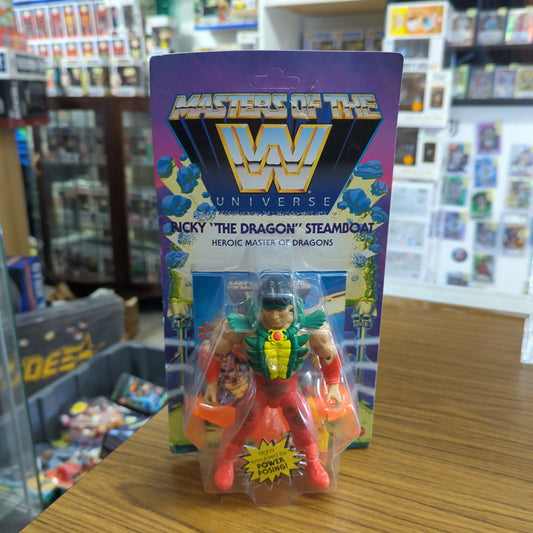 Masters Of The WWE Universe RICKY THE DRAGON STEAMBOAT  Wave 5 Action Figure FRENLY BRICKS - Open 7 Days