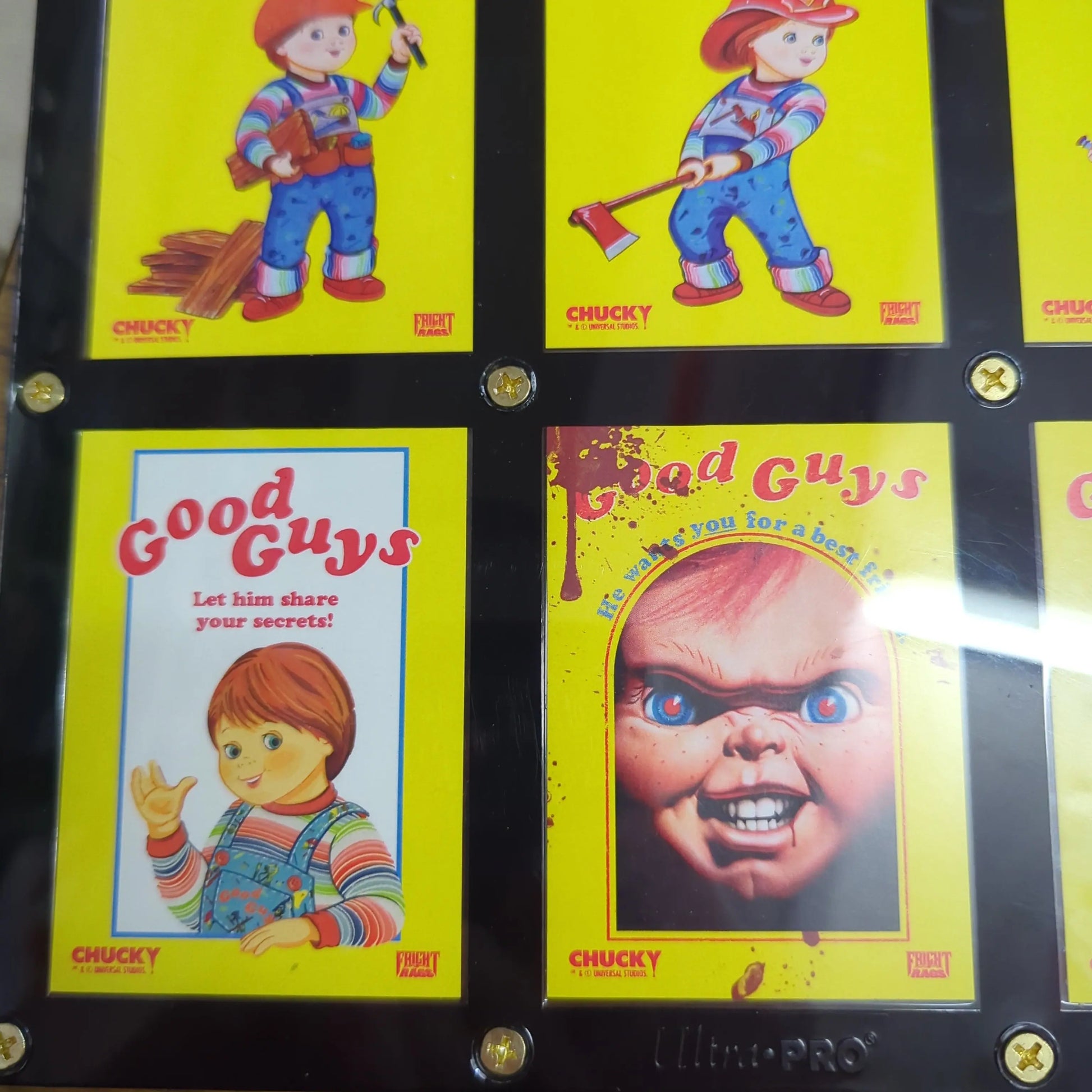 CHUCKY Fright Rags - Good Guys Art set HORROR FRENLY BRICKS - Open 7 Days