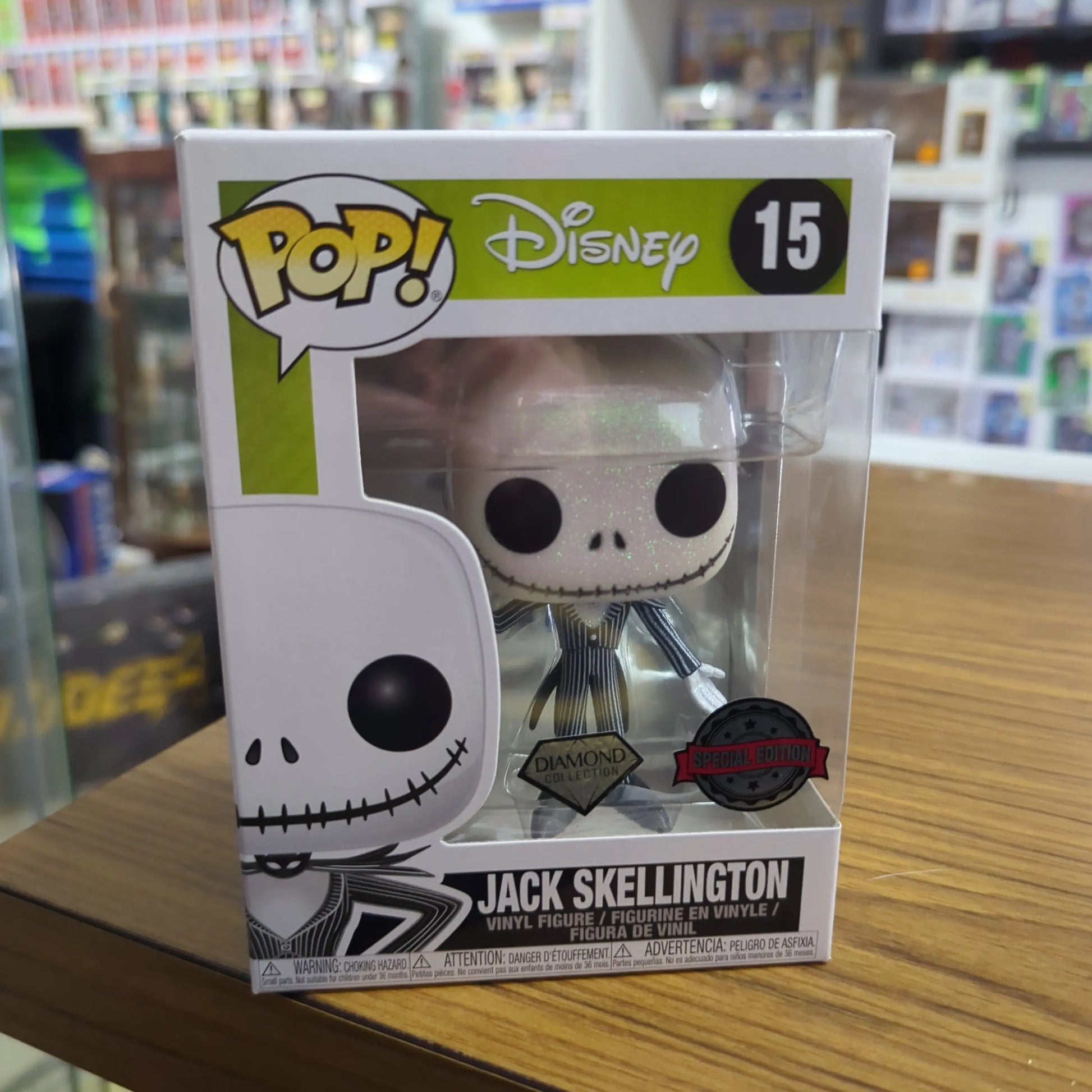 Funko Pop NBX Jack Skellington Diamond FRENLY BRICKS - Open 7 Days