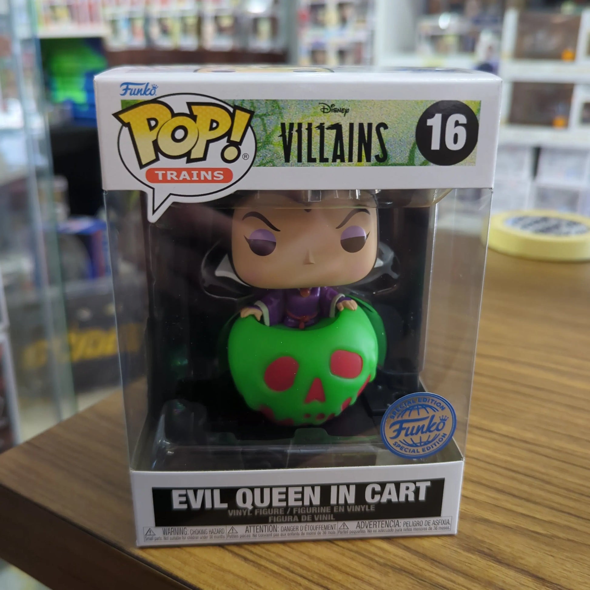 Disney Villains - Evil Queen in Cart Funko Pop Vinyl Exclusive #16 FRENLY BRICKS - Open 7 Days