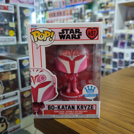 STAR WARS BO-KATAN KRYZE VALENTINES DAY FUNKO SHOP POP VINYL FIGURE #497 FRENLY BRICKS - Open 7 Days