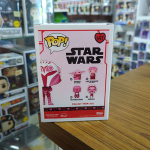 STAR WARS BO-KATAN KRYZE VALENTINES DAY FUNKO SHOP POP VINYL FIGURE #497 FRENLY BRICKS - Open 7 Days