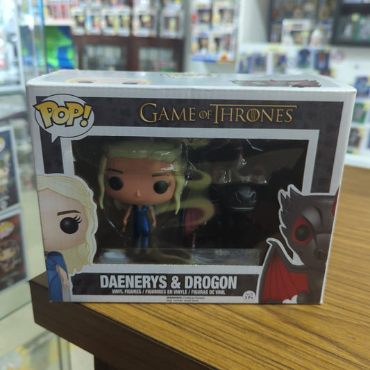 Daenerys & Drogon metallic 2 pack pop GAME of THRONES dragon queen got RARE FRENLY BRICKS - Open 7 Days