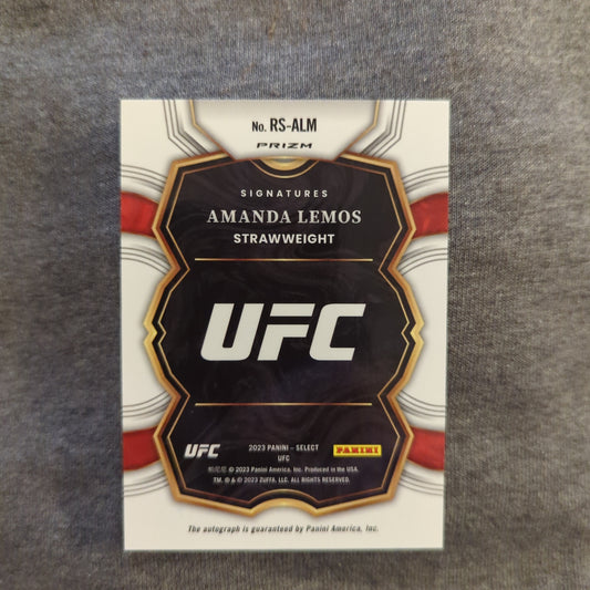 2023 Panini Select UFC SILVER Waterfall Refraction Signatures Amanda Lemos AUTO FRENLY BRICKS - Open 7 Days