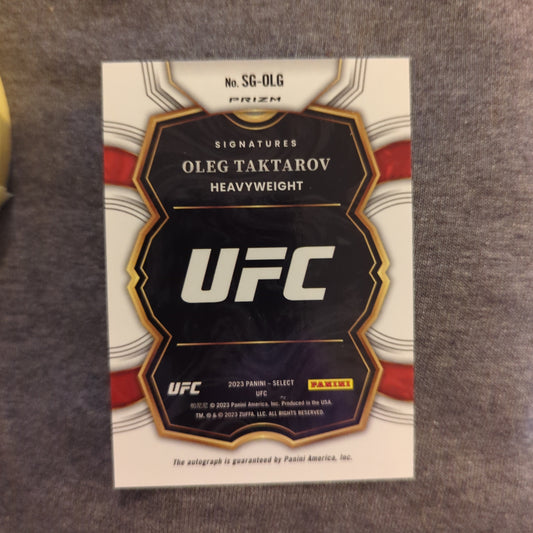 2023 Panini Select UFC SILVER Waterfall Refraction Signature OLEG Taktarov AUTO FRENLY BRICKS - Open 7 Days