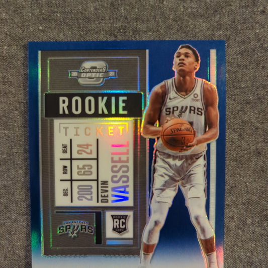 2020-2021 Optic Contenders Rookie Ticket DEVIN VASSELL - Spurs ROOKIE AUTO (on card) /99 FRENLY BRICKS - Open 7 Days