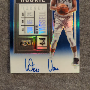 2020-2021 Optic Contenders Rookie Ticket DEVIN VASSELL - Spurs ROOKIE AUTO (on card) /99 FRENLY BRICKS - Open 7 Days