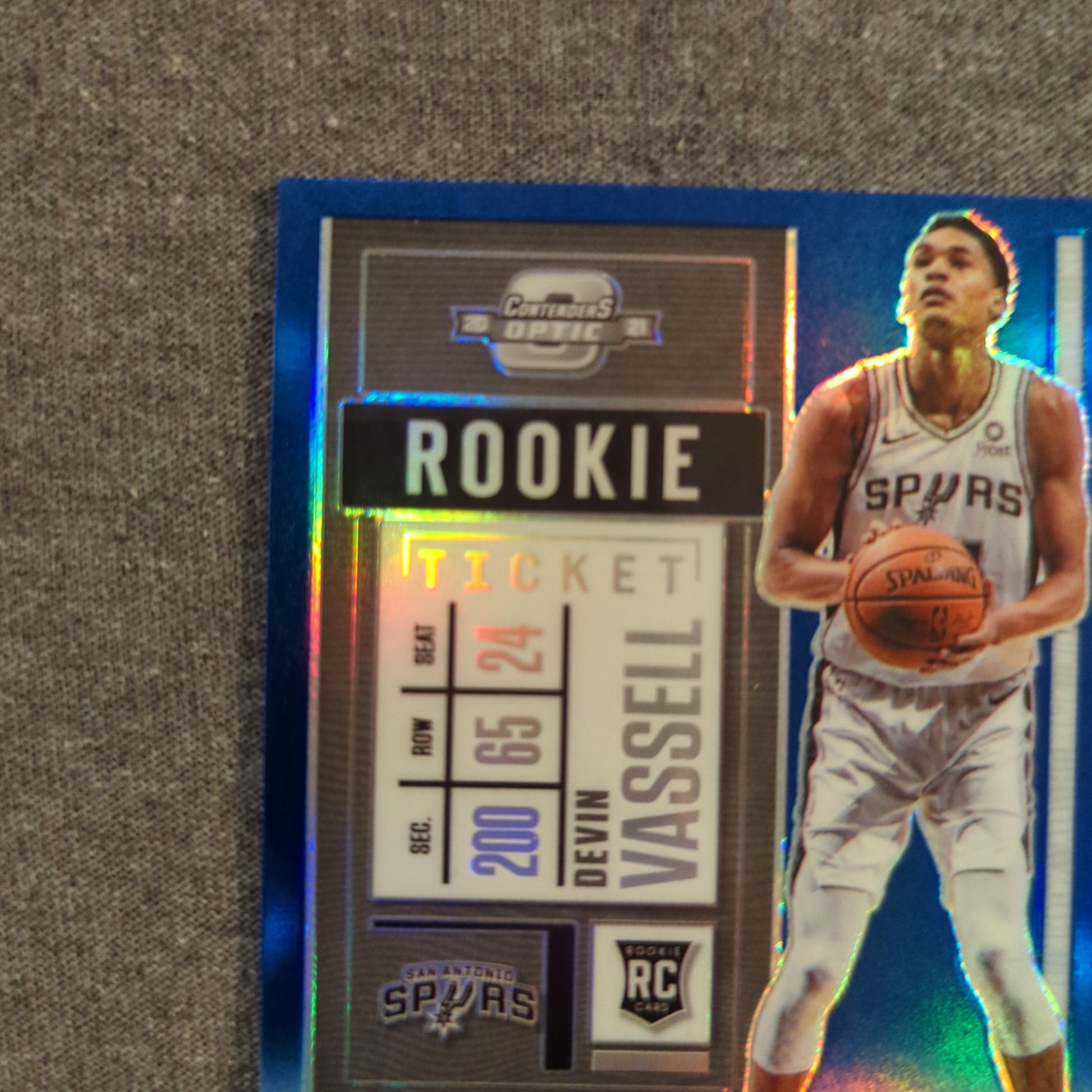 2020-2021 Optic Contenders Rookie Ticket DEVIN VASSELL - Spurs ROOKIE AUTO (on card) /99 FRENLY BRICKS - Open 7 Days