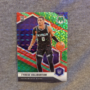 2020-21 Mosaic Tyrese Haliburton choice Red & Green Prizm Rookie #204 Kings FRENLY BRICKS - Open 7 Days