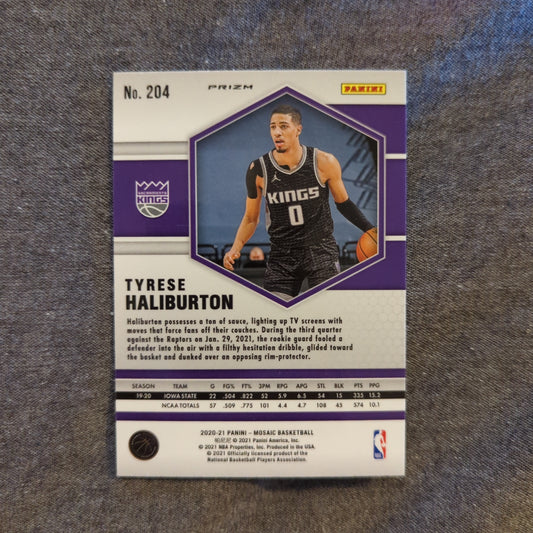 2020-21 Mosaic Tyrese Haliburton choice Red & Green Prizm Rookie #204 Kings FRENLY BRICKS - Open 7 Days