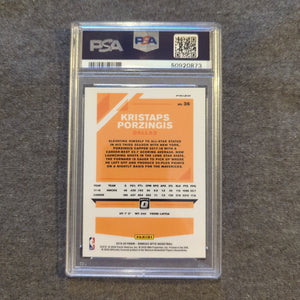 Kristaps Porzingis 2019-20 Panini Donruss Optic 36 White Sparkle PSA 9 FRENLY BRICKS - Open 7 Days