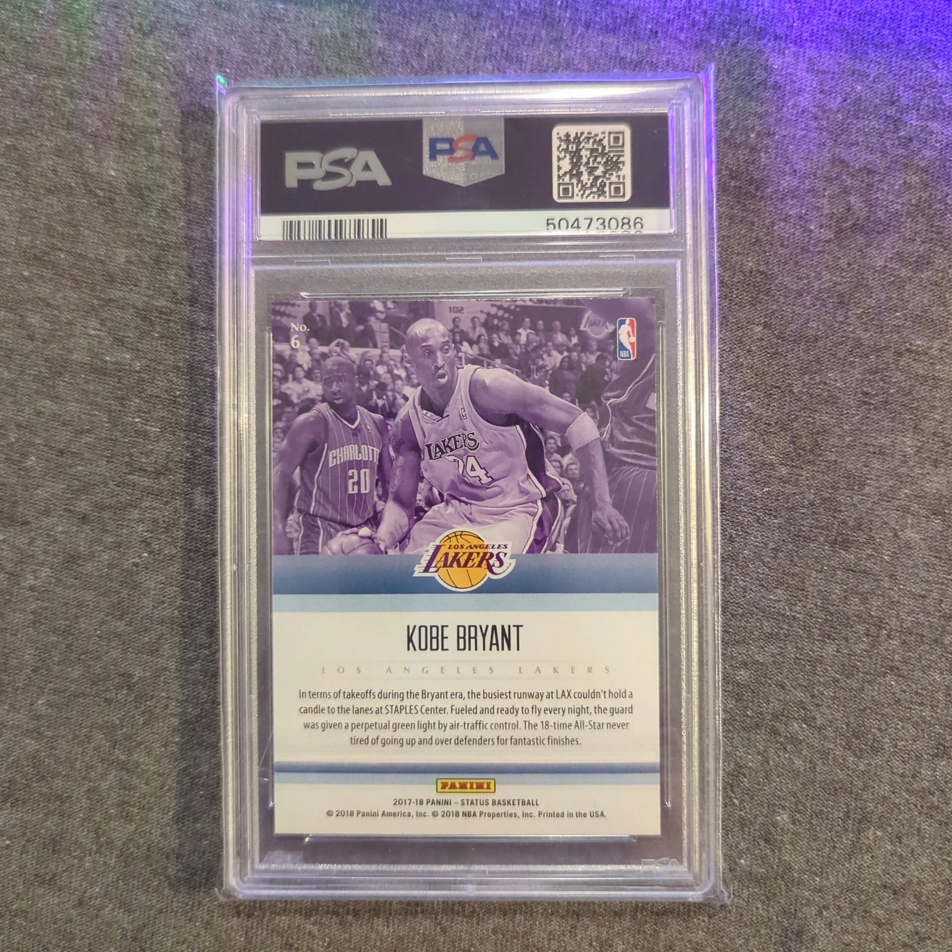 2017 Panini Status Kobe Bryant Symbols PSA 10 #6 FRENLY BRICKS - Open 7 Days