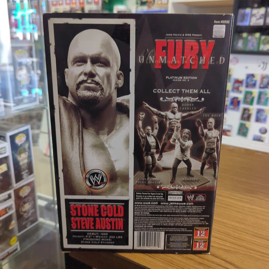 WWE Fury Unmatched Platinum Edition Steve Austin Figure 2007 Jakks Pacific FRENLY BRICKS - Open 7 Days