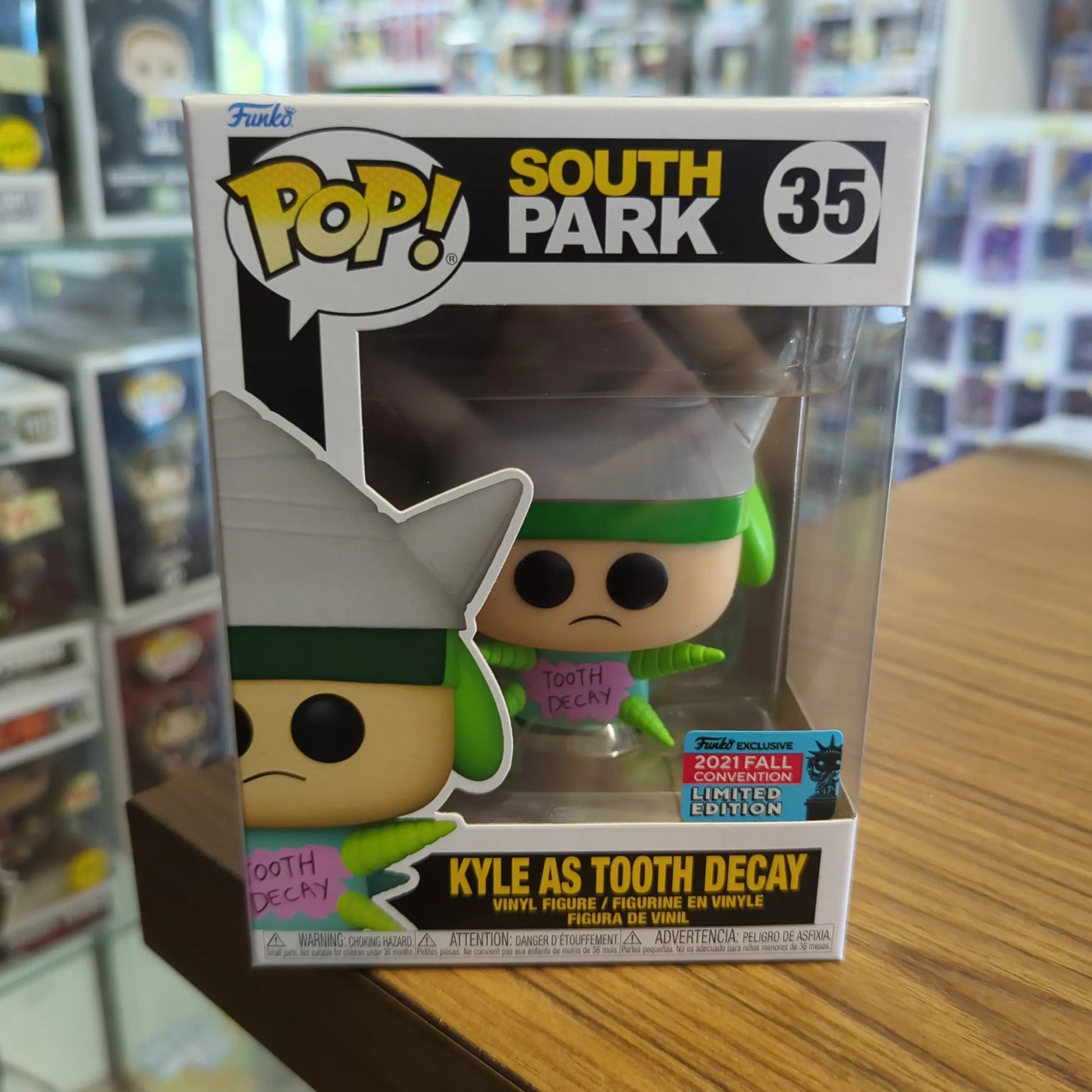 South Park - Kyle as Tooth Decay Festival of Fun 2021 US #35 Exclusive Pop! Viny FRENLY BRICKS - Open 7 Days