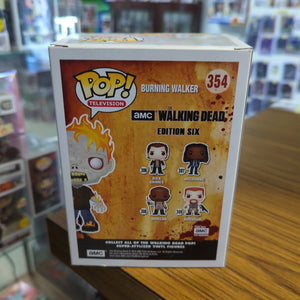 #354 Funko Pop! Burning Walker 2016 Summer Convention Exclusive The Walking Dead FRENLY BRICKS - Open 7 Days