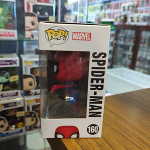 Funko Pop! Spider-Man 160 Marvel Collectors Corps Exclusive Bobble Head FRENLY BRICKS - Open 7 Days