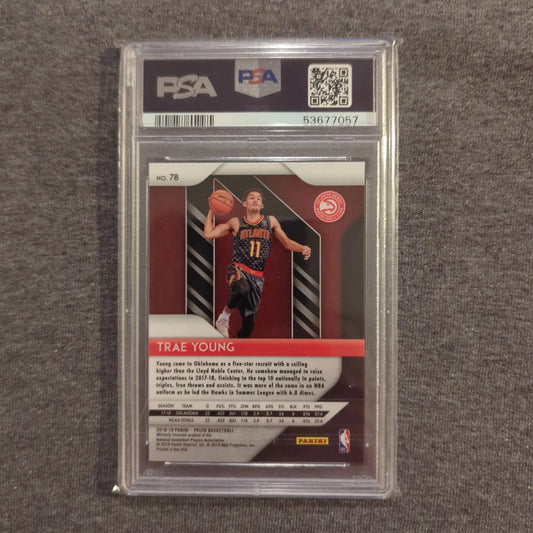 2018-19 Panini Prizm Trae Young Rookie RC #78 PSA 10 GEM MT Atlanta Hawks FRENLY BRICKS - Open 7 Days