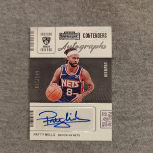 Panini Contenders 2021-2022 Patty Mills Autographs /199 FRENLY BRICKS - Open 7 Days