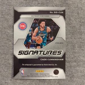 2023-24 Panini Prizm Cade Cunningham Snakeskin Prizm Signatures Auto SSP /15 FRENLY BRICKS - Open 7 Days