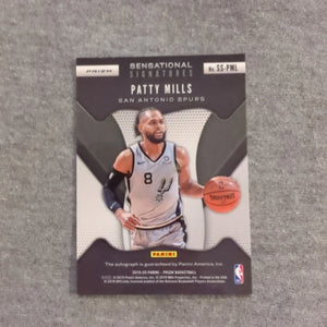 2019-20 Panini Prizm Patty Mills Sensational signatures Silver Prizm auto Spurs FRENLY BRICKS - Open 7 Days