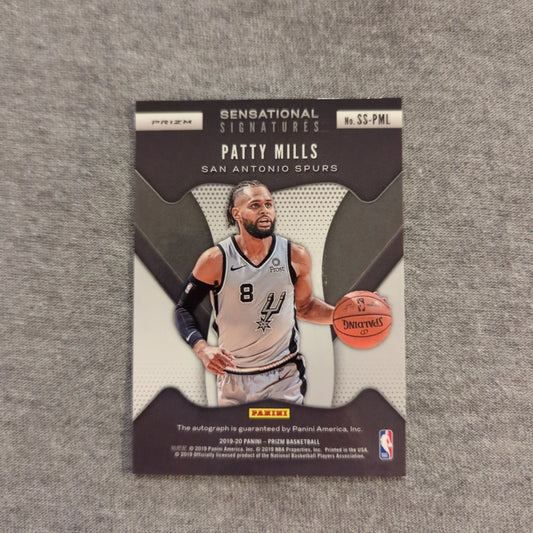 2019-20 Panini Prizm Patty Mills Sensational signatures Silver Prizm auto Spurs FRENLY BRICKS - Open 7 Days