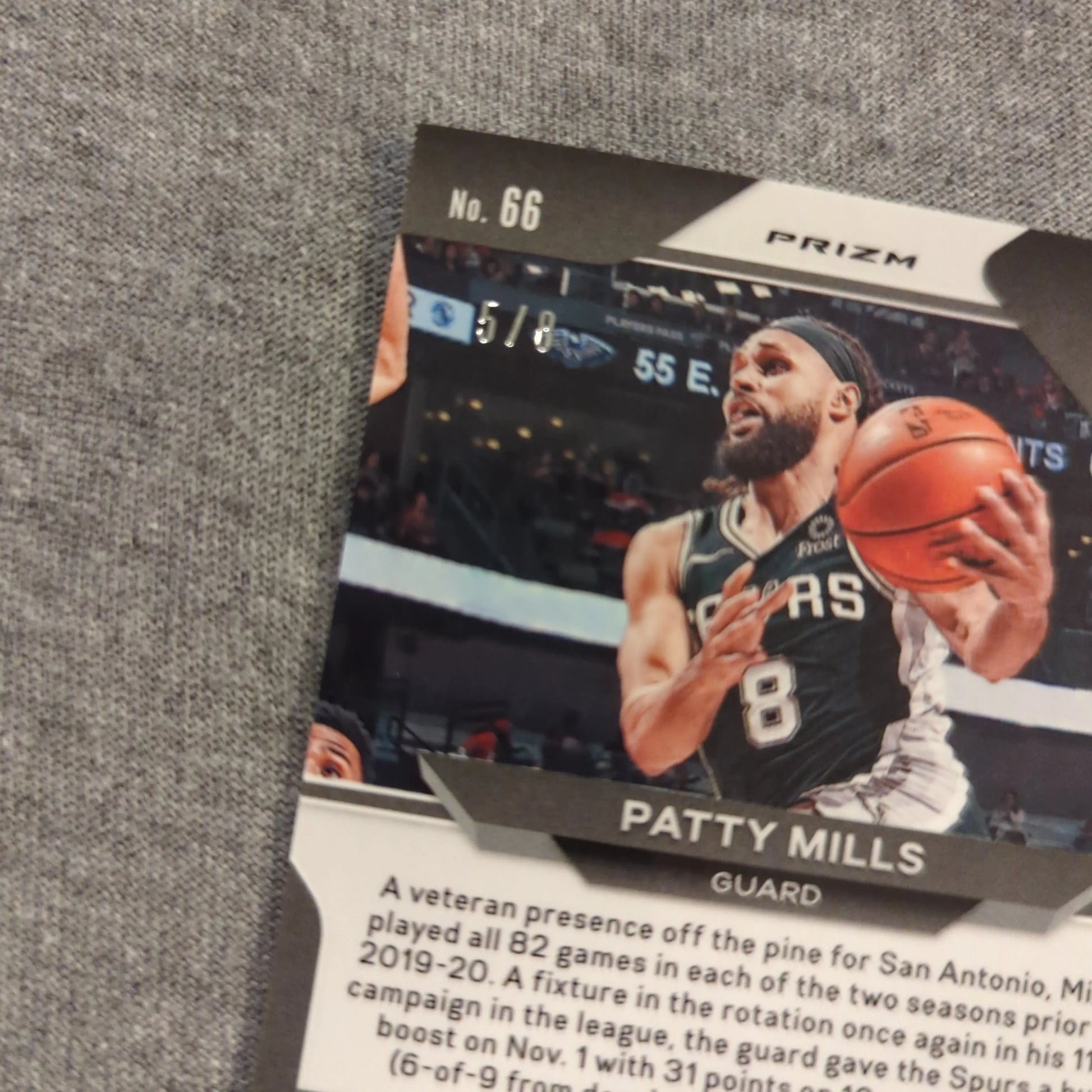 Panini Prizm 2020-21 Patty Mills Checker board SSP /8 FRENLY BRICKS - Open 7 Days