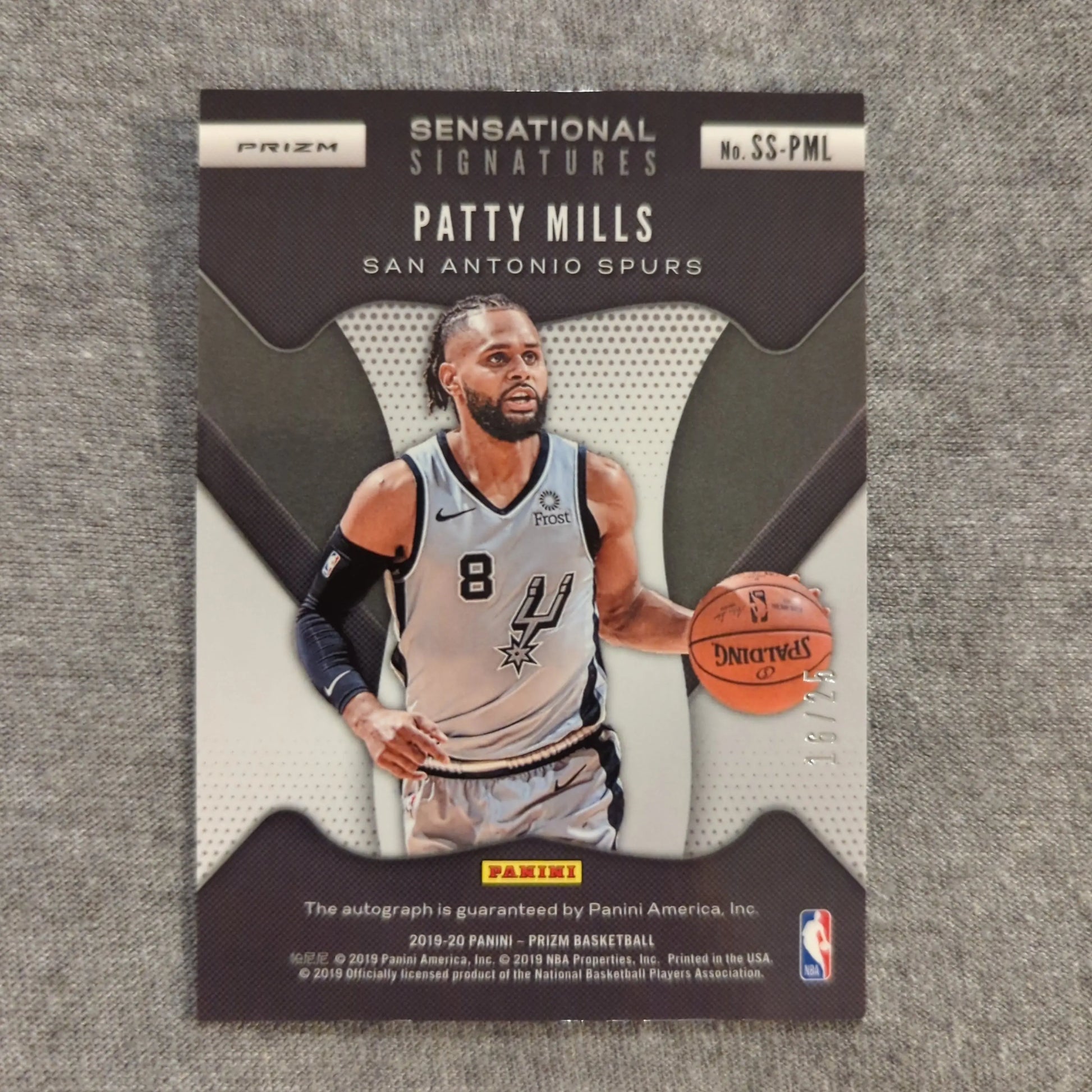 Panini Prizm 2019-2020 Sensational Signatures Patty Mills Green Sparkle /25 FRENLY BRICKS - Open 7 Days