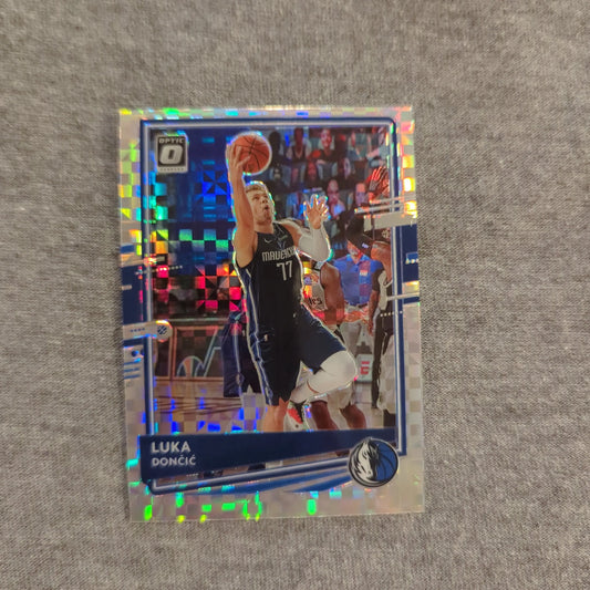 2020-21 Panini Donruss Optic Luka Doncic Checkerboard SSP #86 Dallas Mavericks FRENLY BRICKS - Open 7 Days