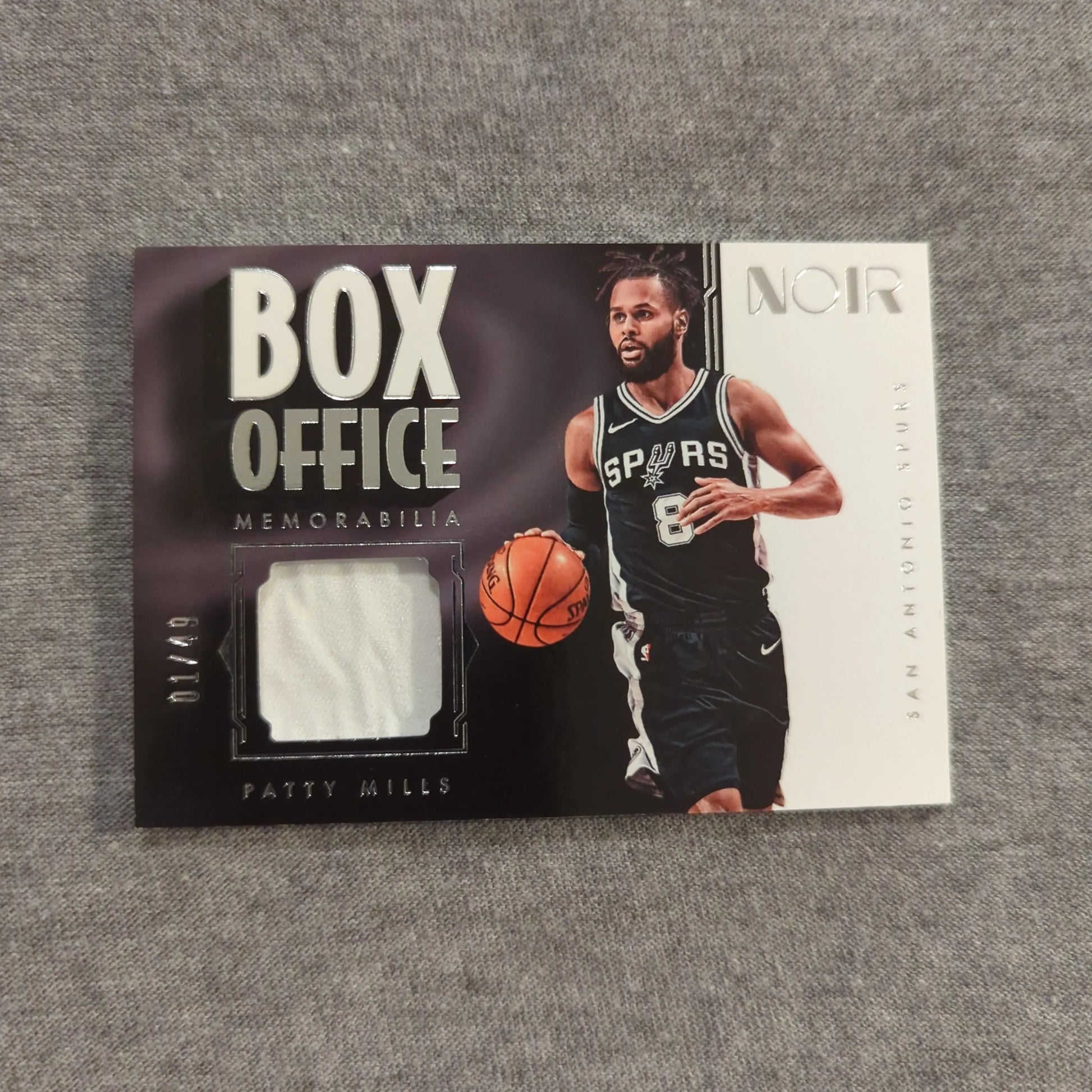 Panini 2017-2018 Patty Mills NOIR BOX OFFICE PATCH /49 FRENLY BRICKS - Open 7 Days