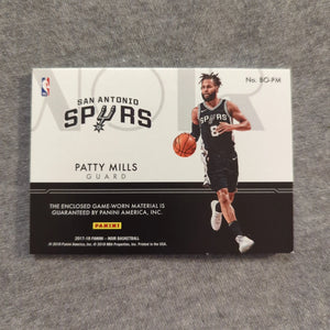 Panini 2017-2018 Patty Mills NOIR BOX OFFICE PATCH /49 FRENLY BRICKS - Open 7 Days