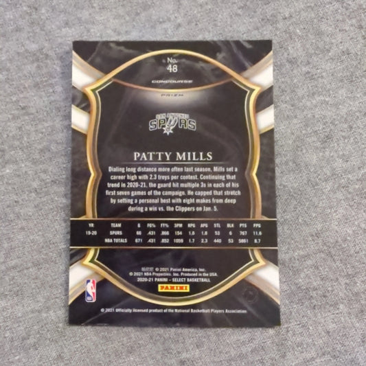 2020-21 Panini Select Concourse Cosmic Prizm Patrick Mills Patty Mills #48 FRENLY BRICKS - Open 7 Days