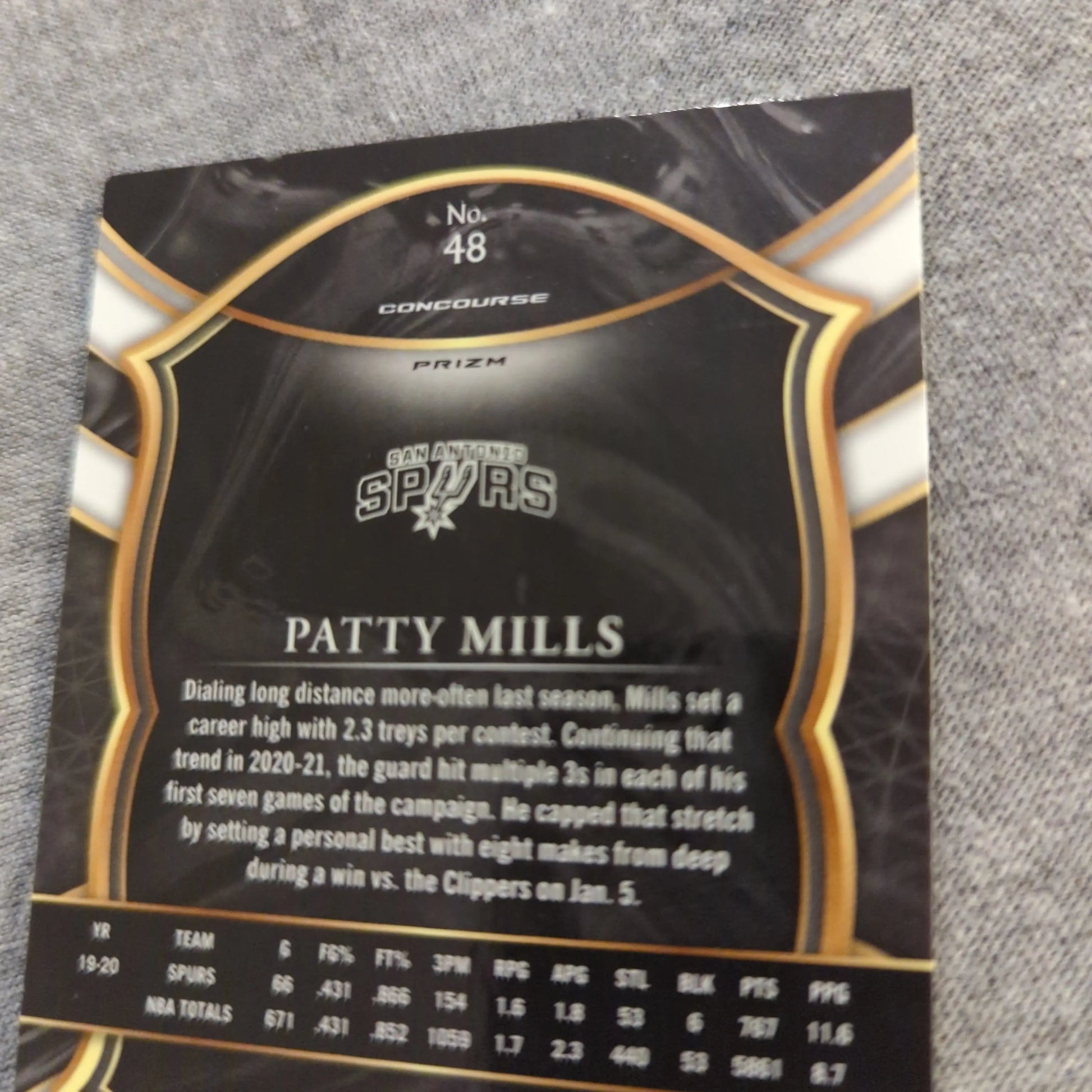 Panini Select 2021-22 - Patty Mills ELEPHANT PRINT SSP FRENLY BRICKS - Open 7 Days