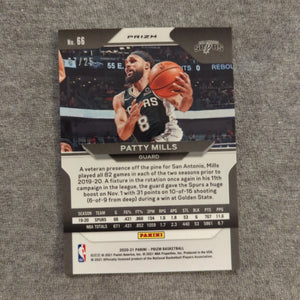 Panini 2020-21 Prizm Green Pulsar PATTY MILLS /25 FRENLY BRICKS - Open 7 Days