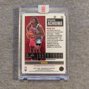 2020-21 Panini Contenders Optic Ticket Variation Precious Achiuwa Rookie Auto RC FRENLY BRICKS - Open 7 Days