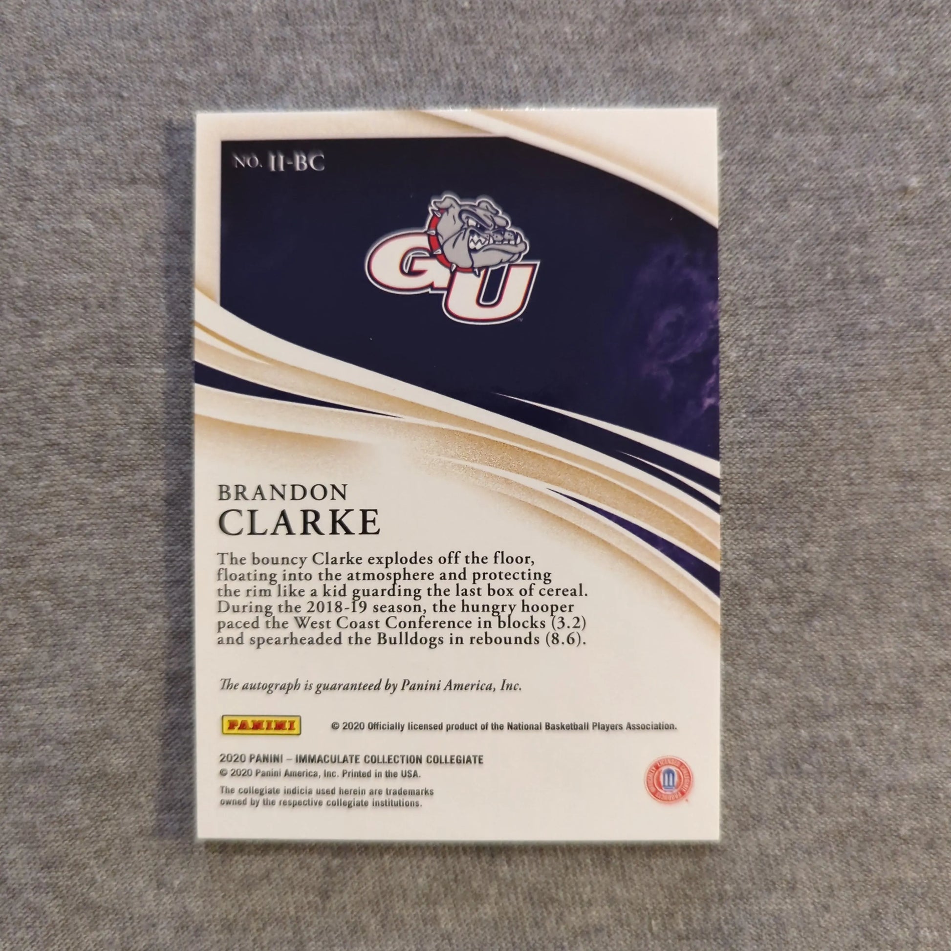 2019/20 Panini Immaculate Ink Brandon Clarke Auto /25  RARE Beautiful Rookie FRENLY BRICKS - Open 7 Days