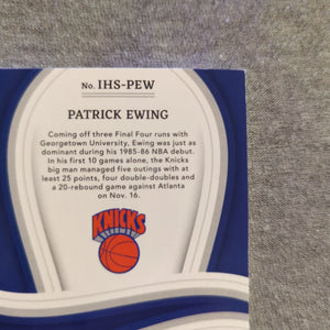 2022-23 Panini Immaculate - Patrick Ewing Signatures Auto /75 Knicks HOF FRENLY BRICKS - Open 7 Days