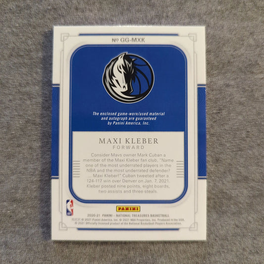 Panini 2020-21 National Treasures - Maxi Kleber /99 Patch Auto FRENLY BRICKS - Open 7 Days