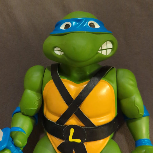 Vintage 1989 Playmates Teenage Mutant Ninja Turtles TMNT Leonardo 13 Inch Giant W sword FRENLY BRICKS - Open 7 Days