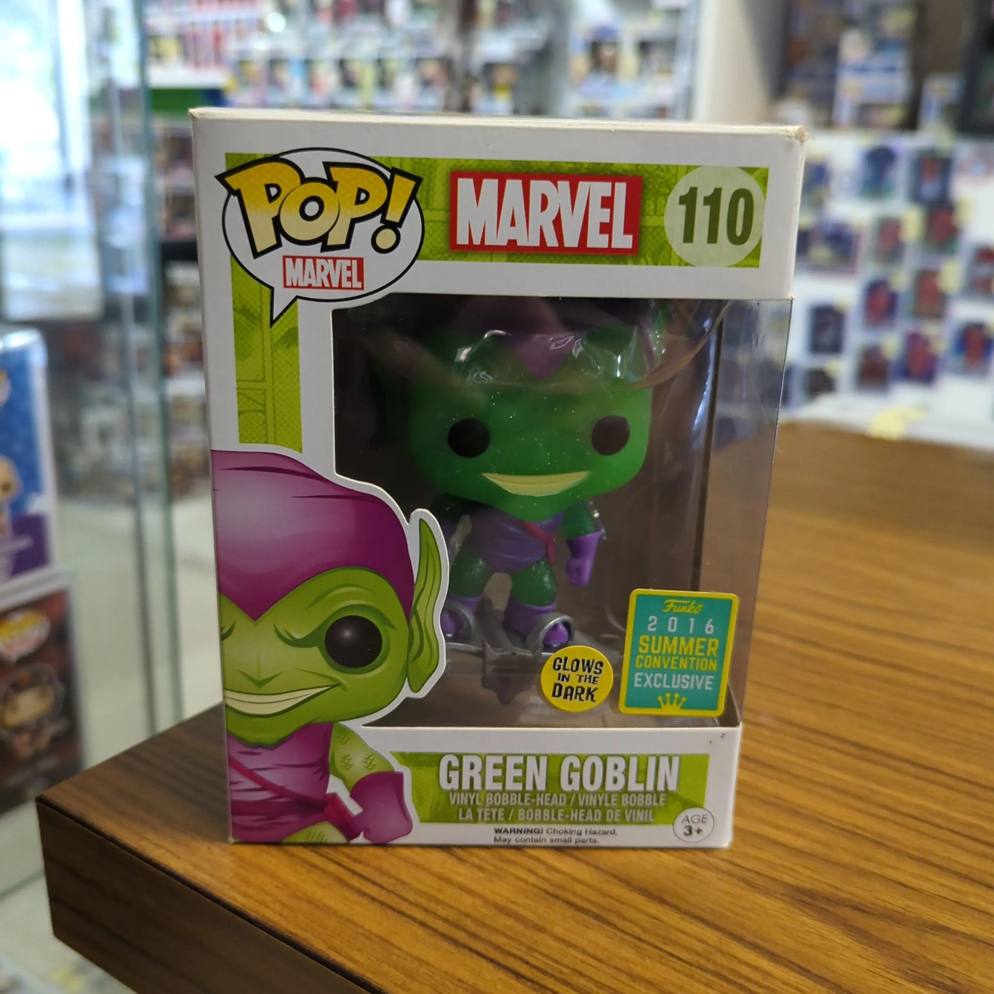 Funko POP! Green Goblin (w/ Glider) Summer Convention 2016 Exclusive #110 FRENLY BRICKS - Open 7 Days