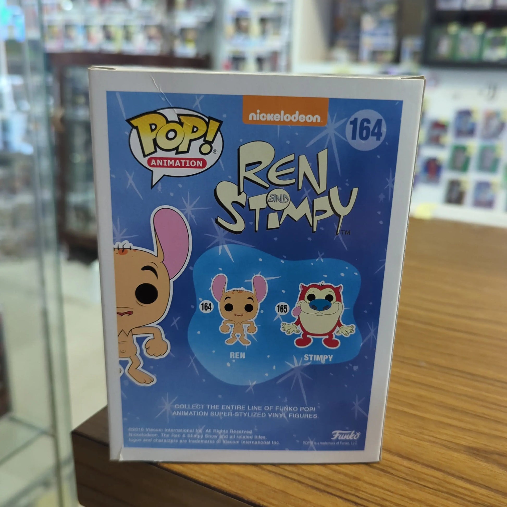 Funko POP! Vinyl Ren 164 Pop Figure Vaulted. Ren And Stimpy (2016) FRENLY BRICKS - Open 7 Days