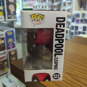 FUNKO POP! MARVEL | DEADPOOL (LEAPING) | EXCLUSIVE MARVEL COLLECTOR CORPS | #123 FRENLY BRICKS - Open 7 Days