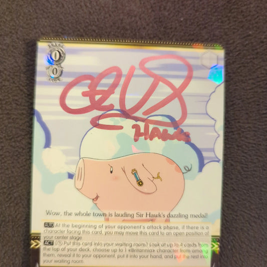 Hawk Pride of a Hero SDS SX05-002 RR Seven Deadly Sins Weiss Schwarz SIGNED FRENLY BRICKS - Open 7 Days